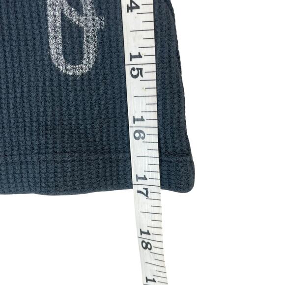 Free People Daydreamer QUEEN OF SPADES Thermal Crop Top Womens Sz XS Mock Neck - Picture 9 of 12